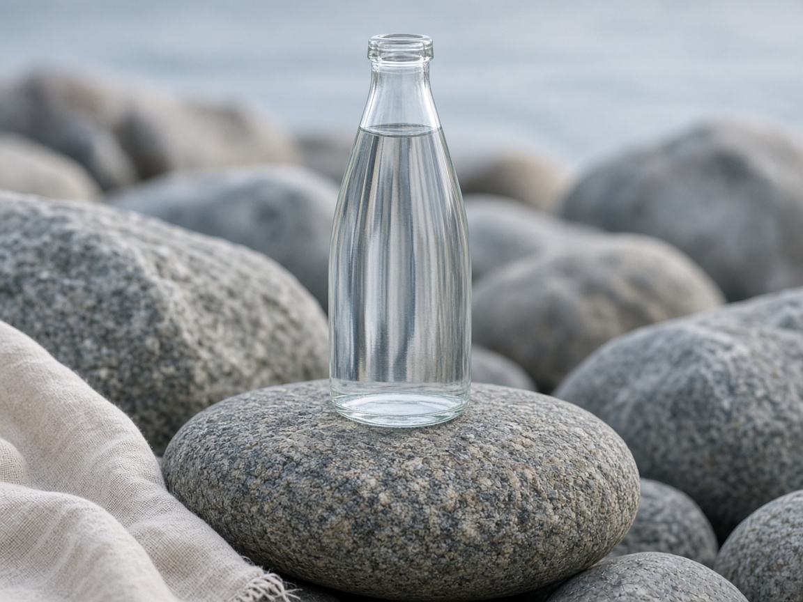 Glass on stone