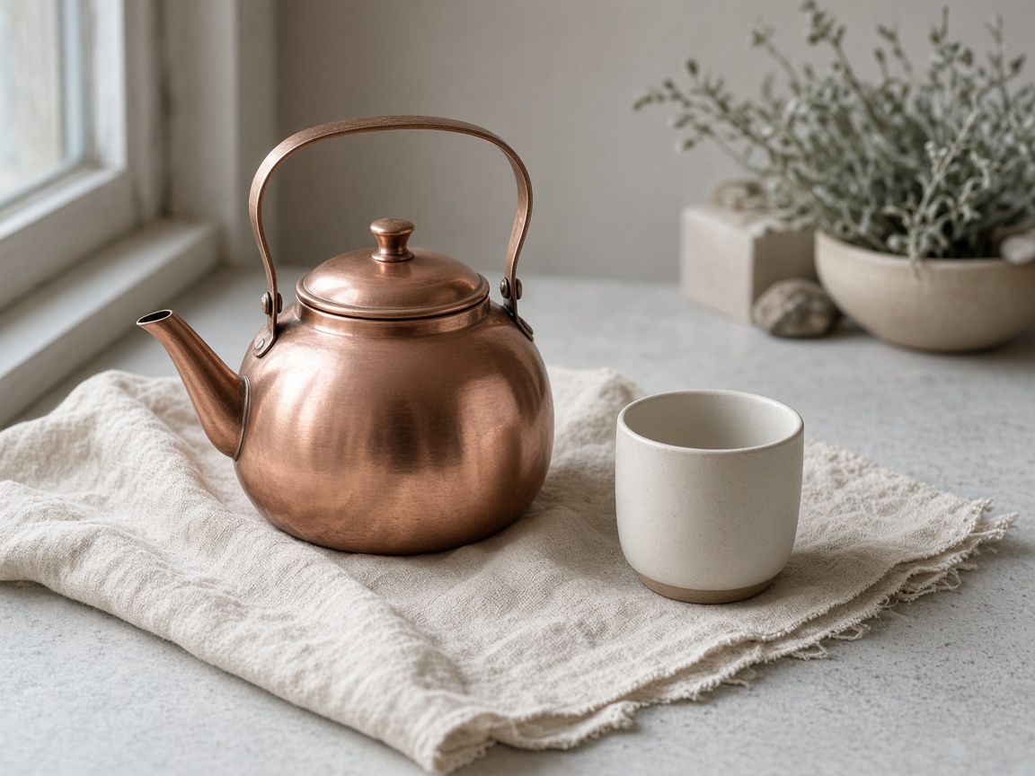 Copper on linen